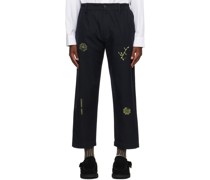 Navy Wardat Trousers