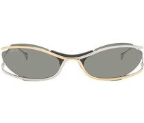 Silver & Gold Cat Eye Sunglasses