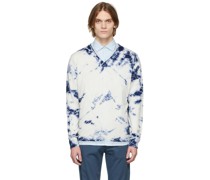 Off-White & Blue Cashmere Ninni Sweater