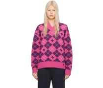 Pink & Purple Argyle Sweater