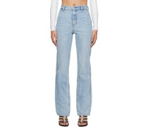 Blue Fly High-Rise Slimstacked Jeans