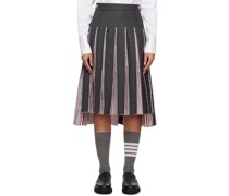 Gray RWB Midi Skirt