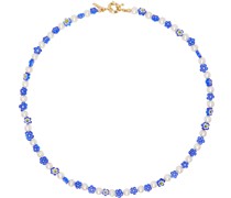 SSENSE Exclusive White & Blue Corinna Necklace