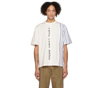 White Paneled T-Shirt