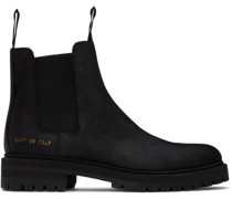Black Stamped Chelsea Boots