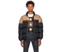 Black Web Down Jacket