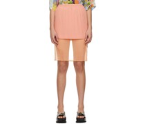 Pink & Orange Satra Miniskirt