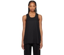 Black Double Layer Tank Top
