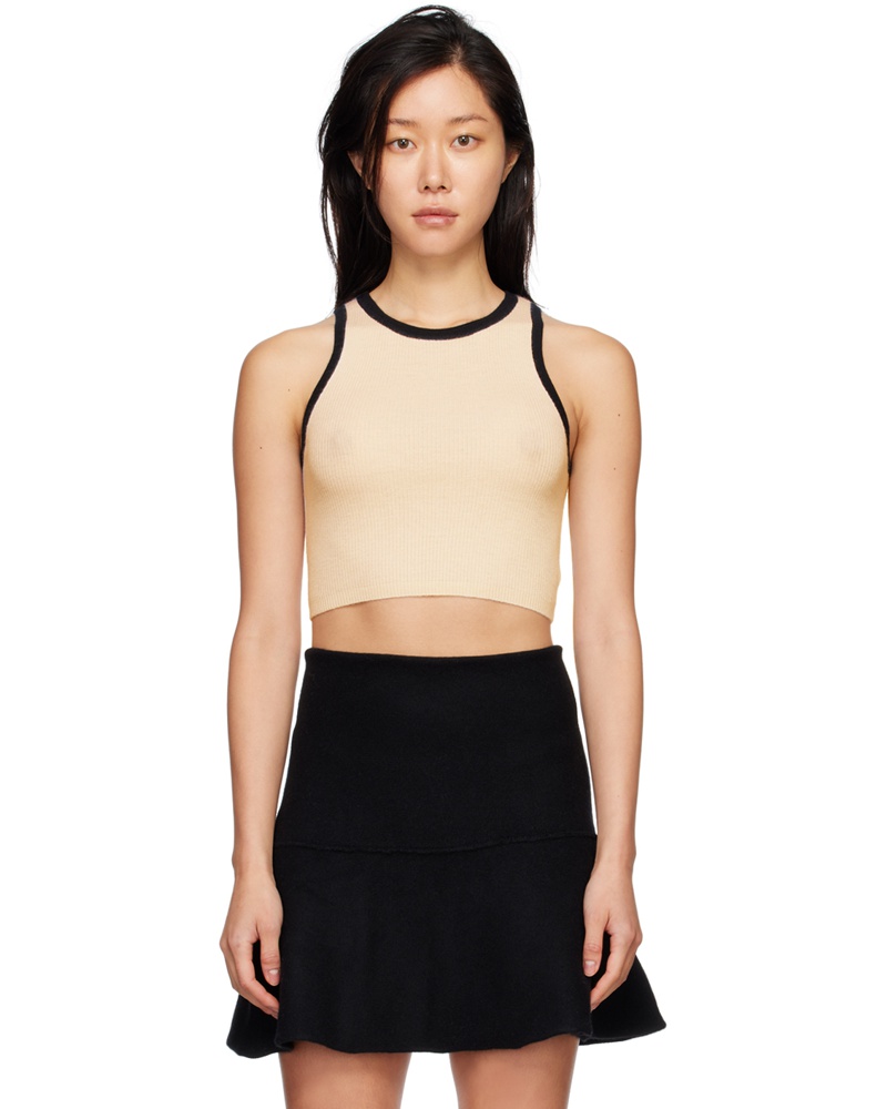 Lisa Yang Damen Off-White Jerome Tank Top