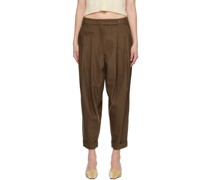 Brown Carrot Pocket Trousers