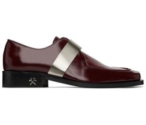 Burgundy Shield Loafers