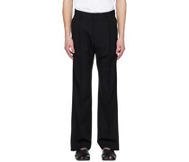 Black Straight Trousers