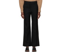 Black 60s Slit Trousers