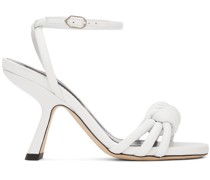 White Lexi Knot Sandals