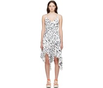 White Dalmatian Midi Dress