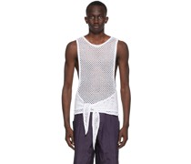 White Cotton Tank Top
