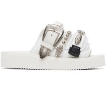 White Suicoke Edition Moto Sandals