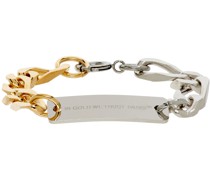 Silver & Gold Bold Figaro Bracelet