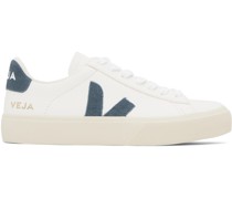 White & Blue Campo Sneakers