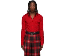 SSENSE Exclusive Red Cotton Poplin Shirt