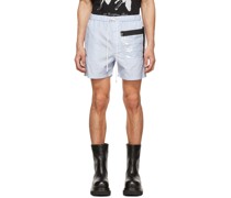 Blue Cotton Shorts