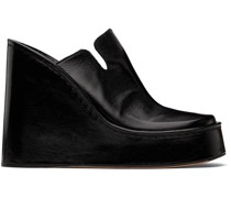 Black Kiho Mule Heels