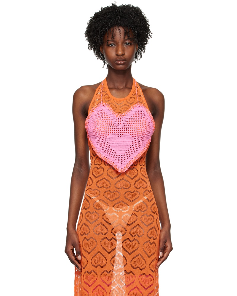 Marco Rambaldi Damen SSENSE Exclusive Pink Heart Camisole Marco Rambaldi Damen SSENSE Exclusive Pink Heart Camisole
