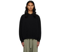 Black O-Project Dropped Shoulder Hoodie