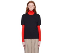 Black Dropped Shoulder T-Shirt