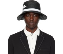Black Paper Structured Hat
