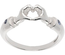 Silver Love Hands Ring
