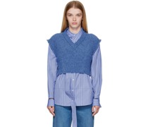 Blue V-Neck Vest