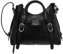 Black Pashli Moto Satchel