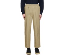 Beige Easy Trousers