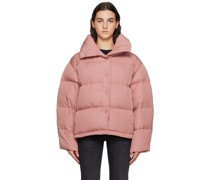Pink Quilted Down Jacket