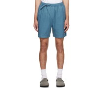 Blue Asym Shorts