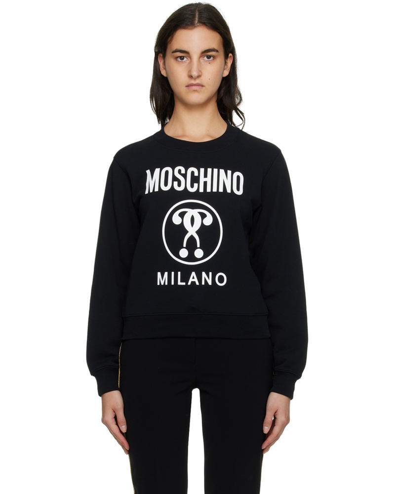Sweatshirt Aus Interlock Mit Tiermotiven Calico Moschino Damen Kleidung Pullover & Strickjacken Pullover Sweatshirts 