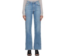 Blue 90's High-Rise Loose Jeans