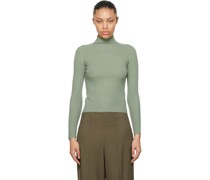 Green Ariana Cashmere Turtleneck