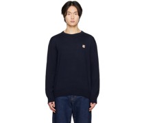 Navy Fox Head Sweater