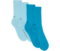 Two-Pack Blue Socks