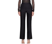 Black Slit Trousers
