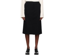 Black Elvin Midi Skirt
