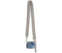 Blue Crystal Cobra Bike Wallet Bag