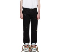 SSENSE Exclusive Black Tapered Jeans