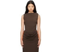 Brown Estelle Tank Top