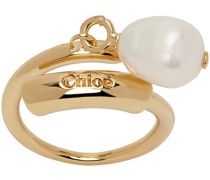 Gold Pearl Darcey Ring