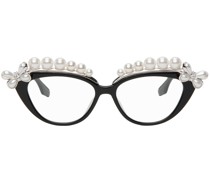 Black YVMIN Edition Pearl Eyebrow Glasses