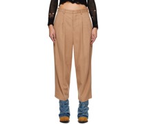 Tan Articulated Knee Trousers