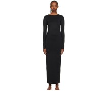 Black Smooth Lounge Maxi Dress